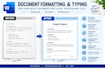 format, edit and correct errors in your word document