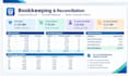 do bookkeeping, bank reconciliation and financial reporting