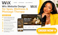 do wix spa website wellness therapy website massage service website
