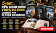design rpg sourcebook, ttrpg rulebook layout and player handbook