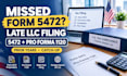 file late form 5472 and pro forma 1120 for foreign owned US llc