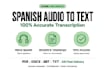 transcribe your spanish audio to text accurately