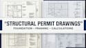 structural permit drawings foundation framing calculations