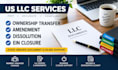 handle US llc ownership transfer, amendment, dissolution and ein closure