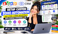setup custom zoho automation and zoho crm workflows with custom webhooks and api
