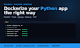 dockerize your python, fastapi or flask app with docker compose
