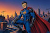 do a superhero comic illustration
