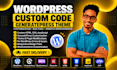 custom code wordpress website, customize generatepress theme and fix issues