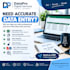 do accurate data entry, excel, copy paste and web research
