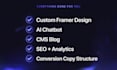 design a framer saas website with ai chatbot that converts
