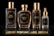 design luxury hair care and bottle labels