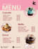 design a  cafe menu or modern restaurant menu