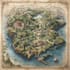 hand draw a fantasy map with digital watercolours