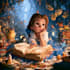 draw a cartoon book cover art