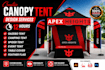 design a professional custom canopy tent and tent banner
