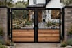 design modern main gate, laser cut gate, grill and railing