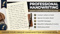 do beautiful manual handwriting and elegant cursive letters