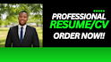 write a professional resume and CV