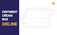 design professional ointment cream box packaging and dieline
