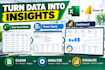 create excel and power bi dashboards with data analysis