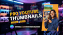 design eyecatching youtube thumbnails and social media posts