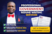 provide government resume writing services