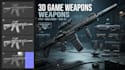 create 3d weapon game asset, sci fi weapon, 3d low poly weapon, 3d gun model