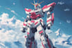 make gundam character illustration and robot art