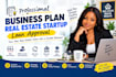write business plan real estate startup loan approval sba micro loan 7a 504 eidl
