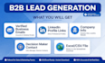 2b lead generation verified email list building