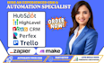perfex crm bitrix24 workflow gohighlevel automation pipedrive zapier integration