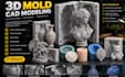 design slip casting mold, ceramic mold, plaster mold product modelling