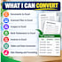 be convert PDF and scanned documents to excel