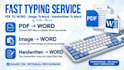 do fast and accurate typing and data entry work