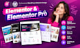 design wordpress website with elementor and elementor pro