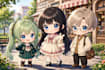 do cute custom chibi avatar and chibi character illustration