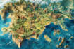 draw a map illustration