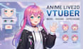 design live2d anime vtuber model, rig vtuber model in live2d anime style