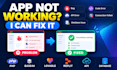resolve base44bugs, lovable bugs, API and database issues