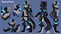 draw custom furry ref sheet, fursona, vtuber sheet, anthro feral reference sheet