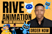 create rive animation lottie animation UI animation website animation rive