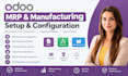 odoo mrp odoo manufacturing setup bom routing shop floor kiosk barcode API