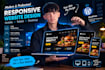 build responsive website using html, css ,javascript