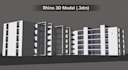 create a detailed 3d architectural model of your building in rhino