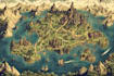 do fantasy map illustration