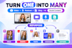 repurpose your content into engaging social media content