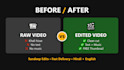 edit your video with text music and thumbnail in 24 hours
