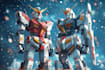 make gundam character illustration