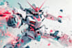 make a mecha robot gundam illustrations