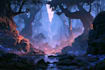 do stylized environment illustration background art